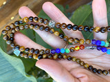 Tiger's Eye & Seven Chakra Stone Mala - Shop Cosmic Healing