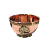 Tree of Life Copper Offering Bowl 3"D - Cuenco Ritual de Cobre con Árbol de la Vida