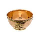 Assorted Designs Copper Offering Bowl 3"D