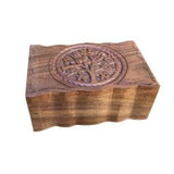 Tree of Life Wooden Box 4x6" - Shop Cosmic Healing