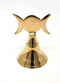 Triple Moon Brass Bell 4" - Shop Cosmic Healing