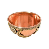 Assorted Designs Copper Offering Bowl 3"D