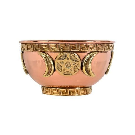 Assorted Designs Copper Offering Bowl 3"D