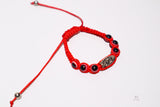 Virgen de Guadalupe and red evil eye charm bracelet for children