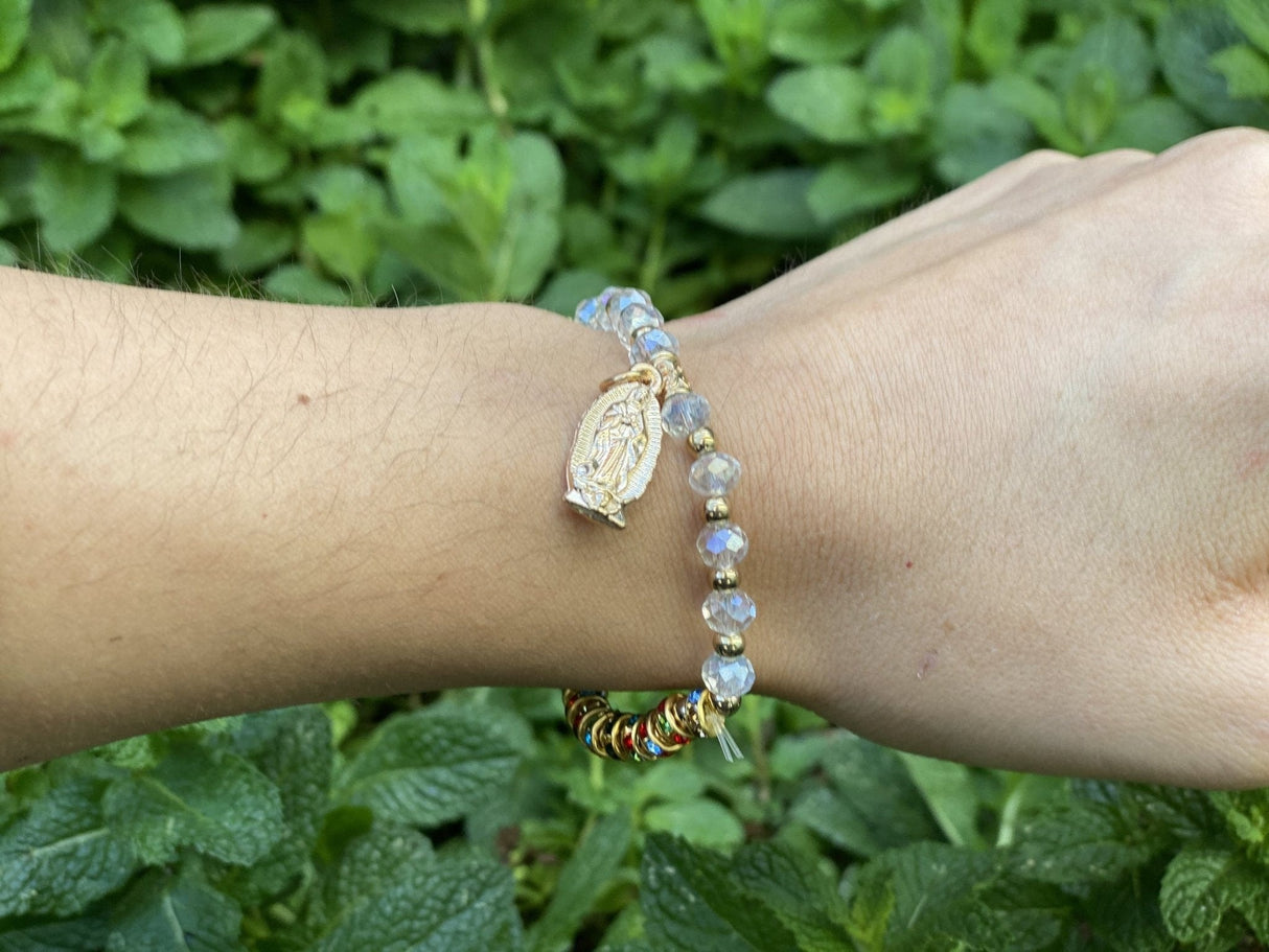 Virgencita Bracelet Featuring Elegant Cristals