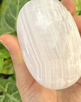XXL Mangano Calcite Palm Stone-Pakistan - Shop Cosmic Healing