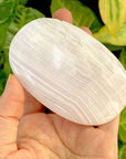 XXL Mangano Calcite Palm Stone-Pakistan - Shop Cosmic Healing
