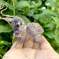 Lucky Elephant Hand Wired Crystal