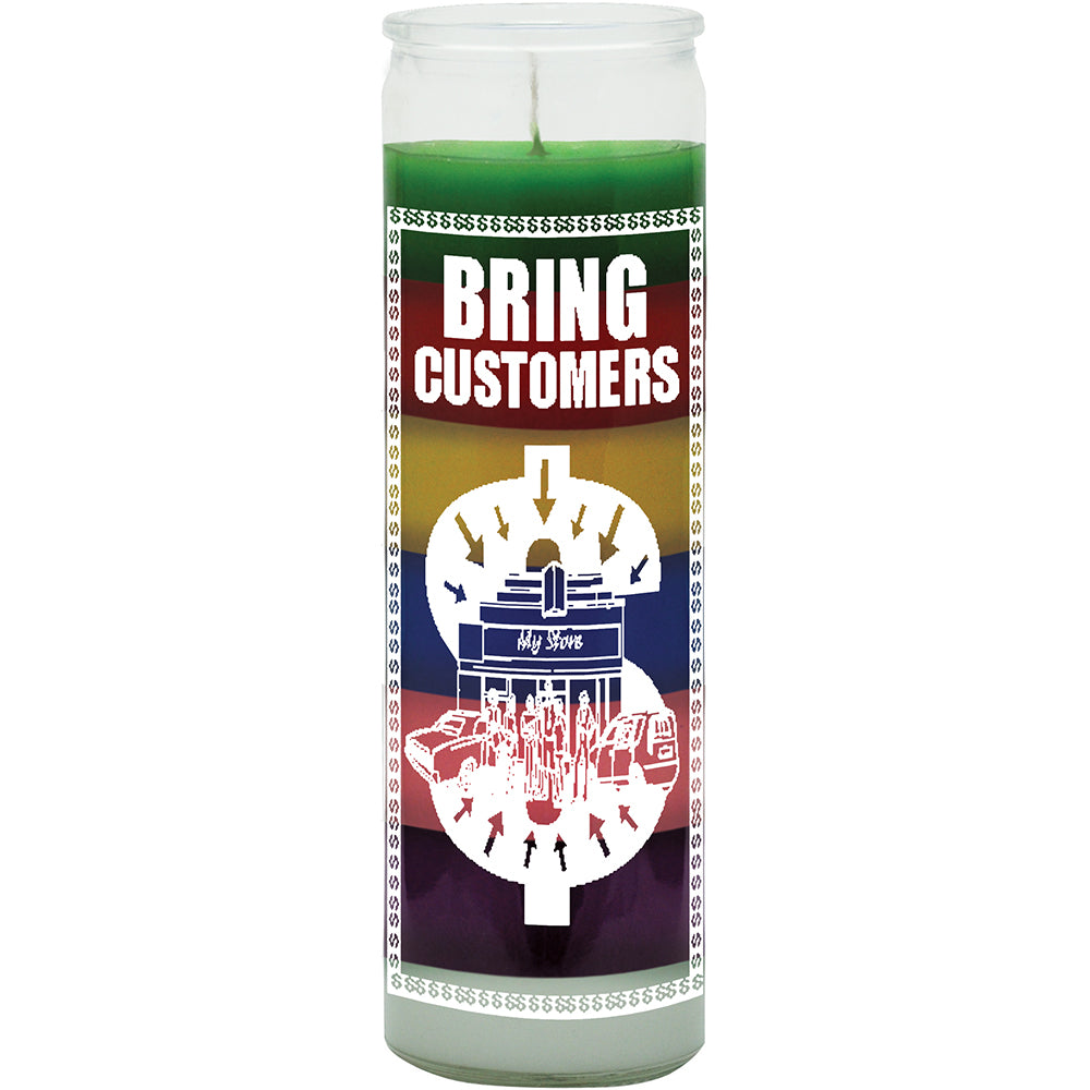 Bring Customers (Llama Clientes) 7 Day Prayer Candle, Best Candle for Business Success