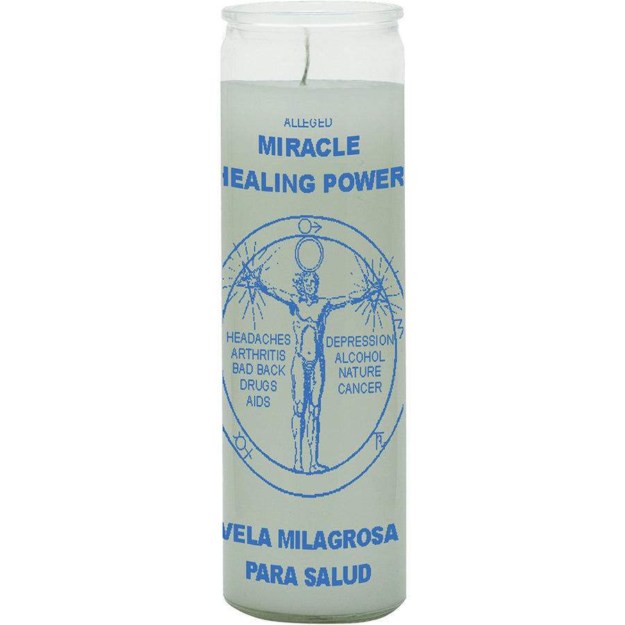 Alleged Miracle Healing Candle (Vela Milagrosa Para Salud)- White to help you in kicking depression, addiction, etc.