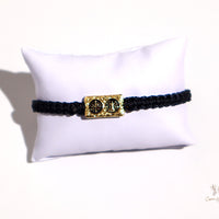 Gold Plate San Benito Woven Protection Bracelet