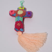 Mexican Cross Pom Pom Tassel