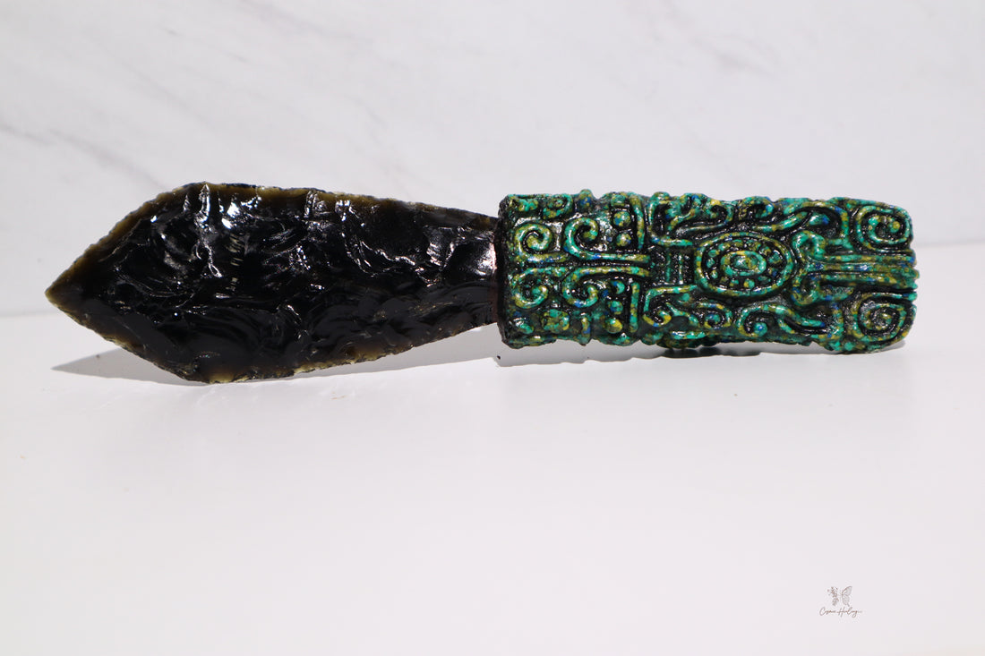 Aztec Tecpatl Obsidian Knives