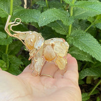 Citrine Crystal Elephant gifts for good luck