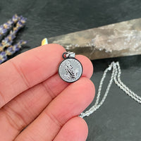 Jackie San Judas Tadeo Necklace Protection Amulet- Silver