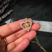 Jennifer Heart Shaped Virgen De Guadalupe Pendant