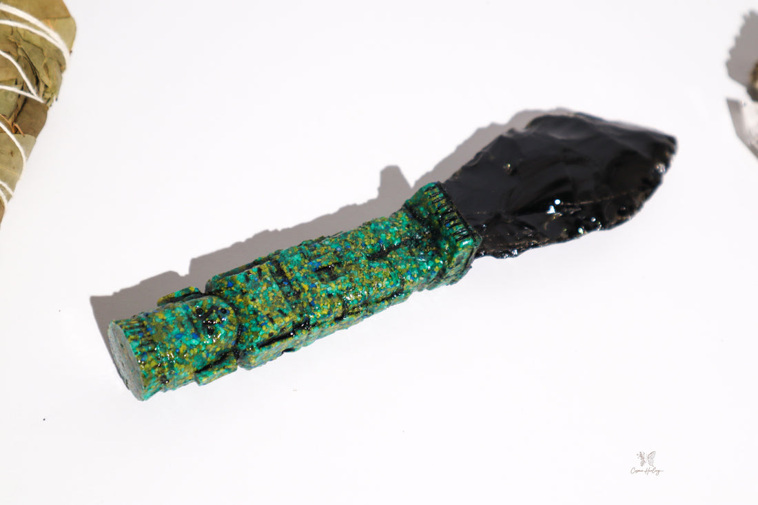 Obsidian Ritual Knife for ceremonies 