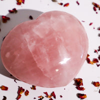 rose quartz heart large