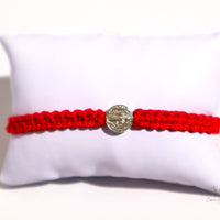 Saint Benedict Hand Woven Red Thread Protection Bracelet