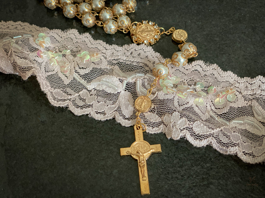 St. Benito Pearl Rosary