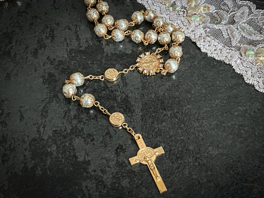 St. Benito Pearl Rosary