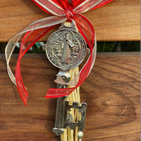 Saint Benedict Key Medal For Home Protection Charm