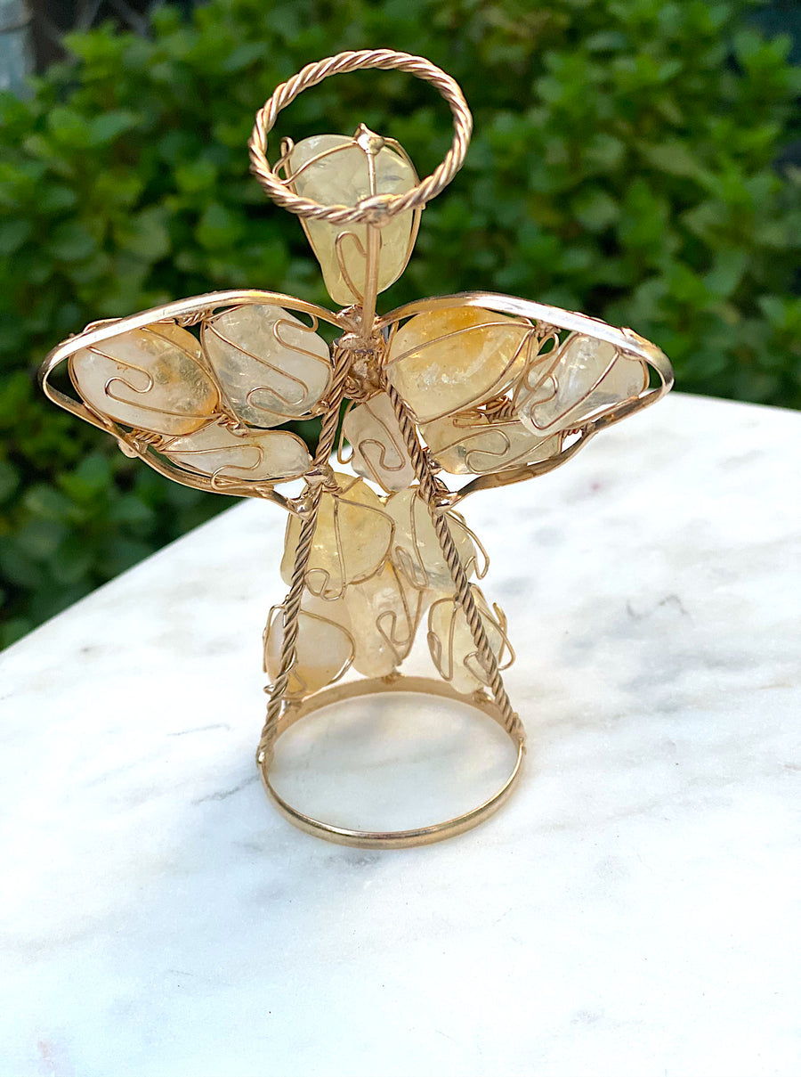 Holy Angel Hand Wired Crystal  5 inch