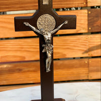 Jesus Crucifix with Saint Benedict Medal